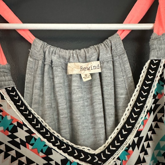 🌟2/$10🌟Rewind tribal print racerback tank - Picture 3 of 3